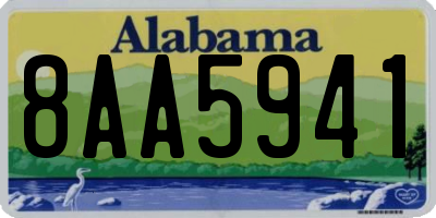 AL license plate 8AA5941