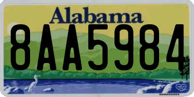 AL license plate 8AA5984