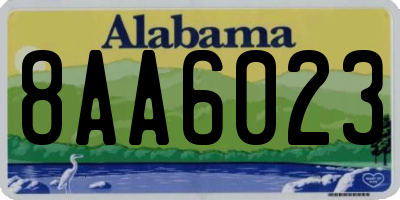 AL license plate 8AA6023