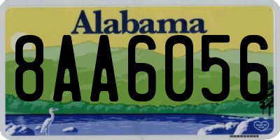 AL license plate 8AA6056