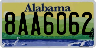 AL license plate 8AA6062