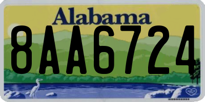 AL license plate 8AA6724