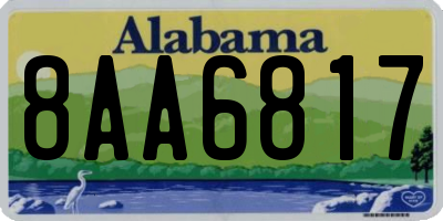 AL license plate 8AA6817