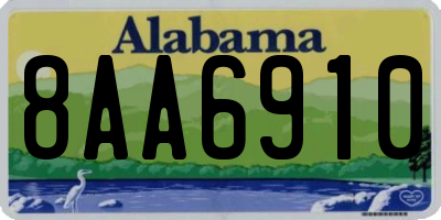 AL license plate 8AA6910