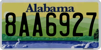 AL license plate 8AA6927