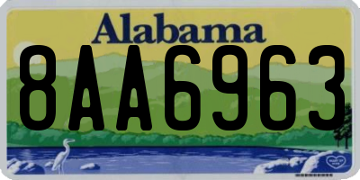 AL license plate 8AA6963