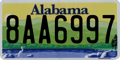 AL license plate 8AA6997
