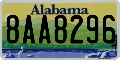 AL license plate 8AA8296