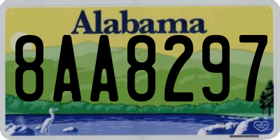 AL license plate 8AA8297