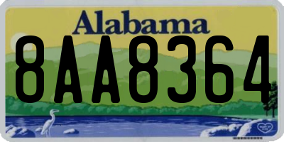 AL license plate 8AA8364