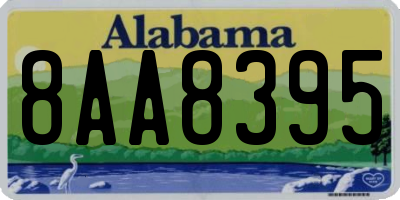 AL license plate 8AA8395