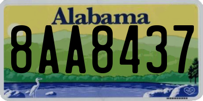 AL license plate 8AA8437