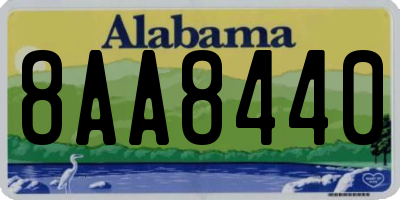 AL license plate 8AA8440