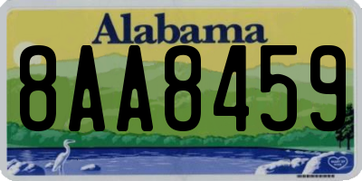 AL license plate 8AA8459