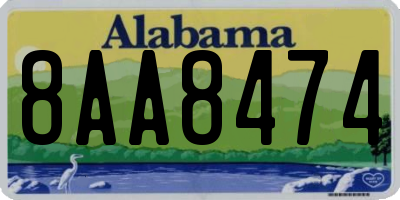 AL license plate 8AA8474
