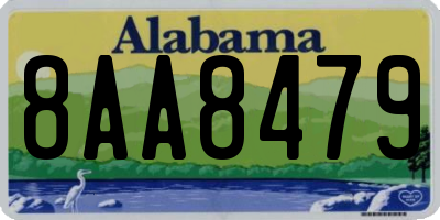 AL license plate 8AA8479