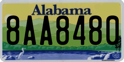 AL license plate 8AA8480
