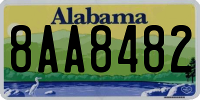 AL license plate 8AA8482