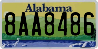 AL license plate 8AA8486