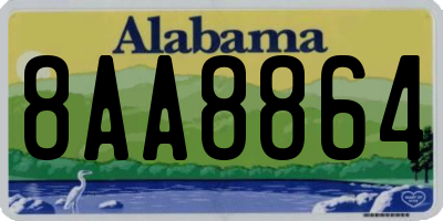 AL license plate 8AA8864