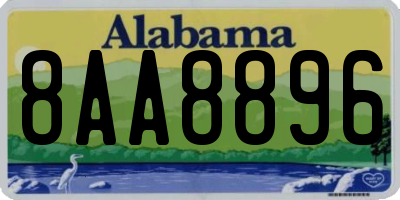 AL license plate 8AA8896