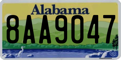 AL license plate 8AA9047