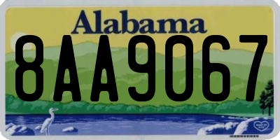 AL license plate 8AA9067