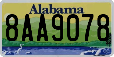 AL license plate 8AA9078