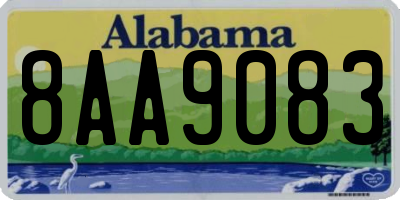 AL license plate 8AA9083