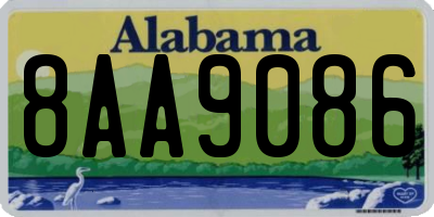 AL license plate 8AA9086