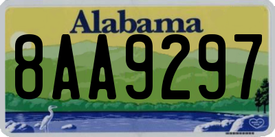 AL license plate 8AA9297
