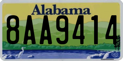 AL license plate 8AA9414