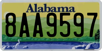 AL license plate 8AA9597