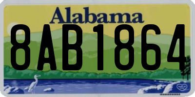 AL license plate 8AB1864