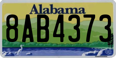 AL license plate 8AB4373