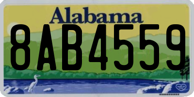 AL license plate 8AB4559