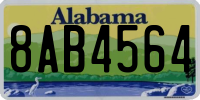 AL license plate 8AB4564