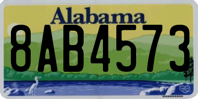 AL license plate 8AB4573
