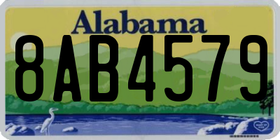 AL license plate 8AB4579