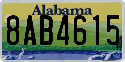 AL license plate 8AB4615