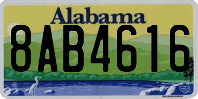 AL license plate 8AB4616