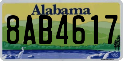 AL license plate 8AB4617
