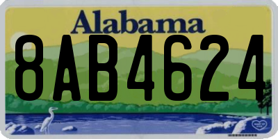 AL license plate 8AB4624