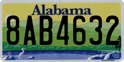 AL license plate 8AB4632