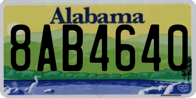 AL license plate 8AB4640