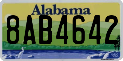 AL license plate 8AB4642