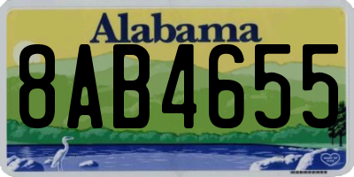 AL license plate 8AB4655