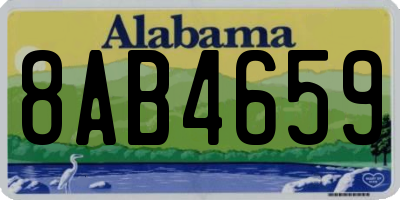 AL license plate 8AB4659