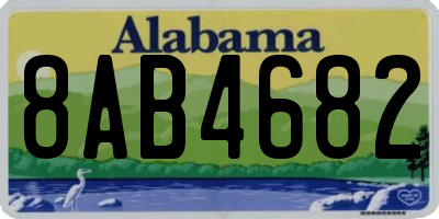 AL license plate 8AB4682