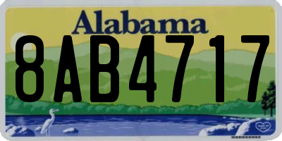 AL license plate 8AB4717
